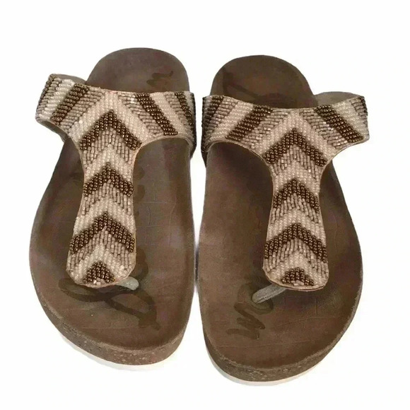 Sam Edelman Olivie Beaded Thing Sandal Size 6 - Picture 2 of 6